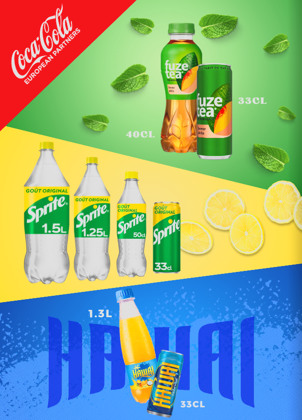 Fuze Tea, Sprite, Hawai