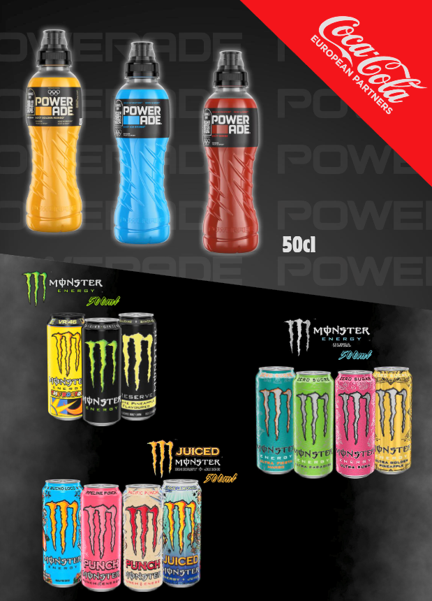 Powerade & Monster